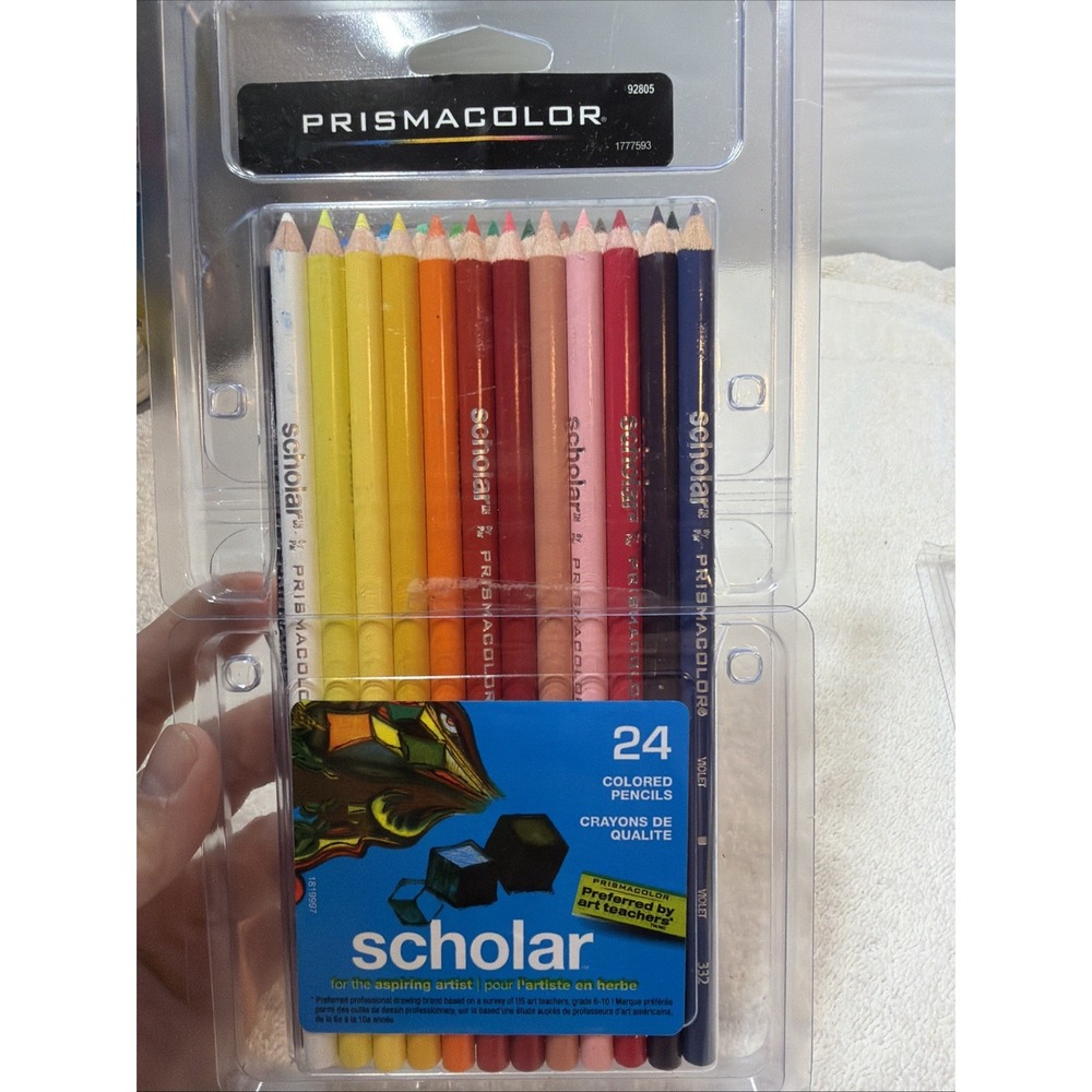 Prismacolor Scholar Colored Pencil 24 Piece Set 92805 Brand New